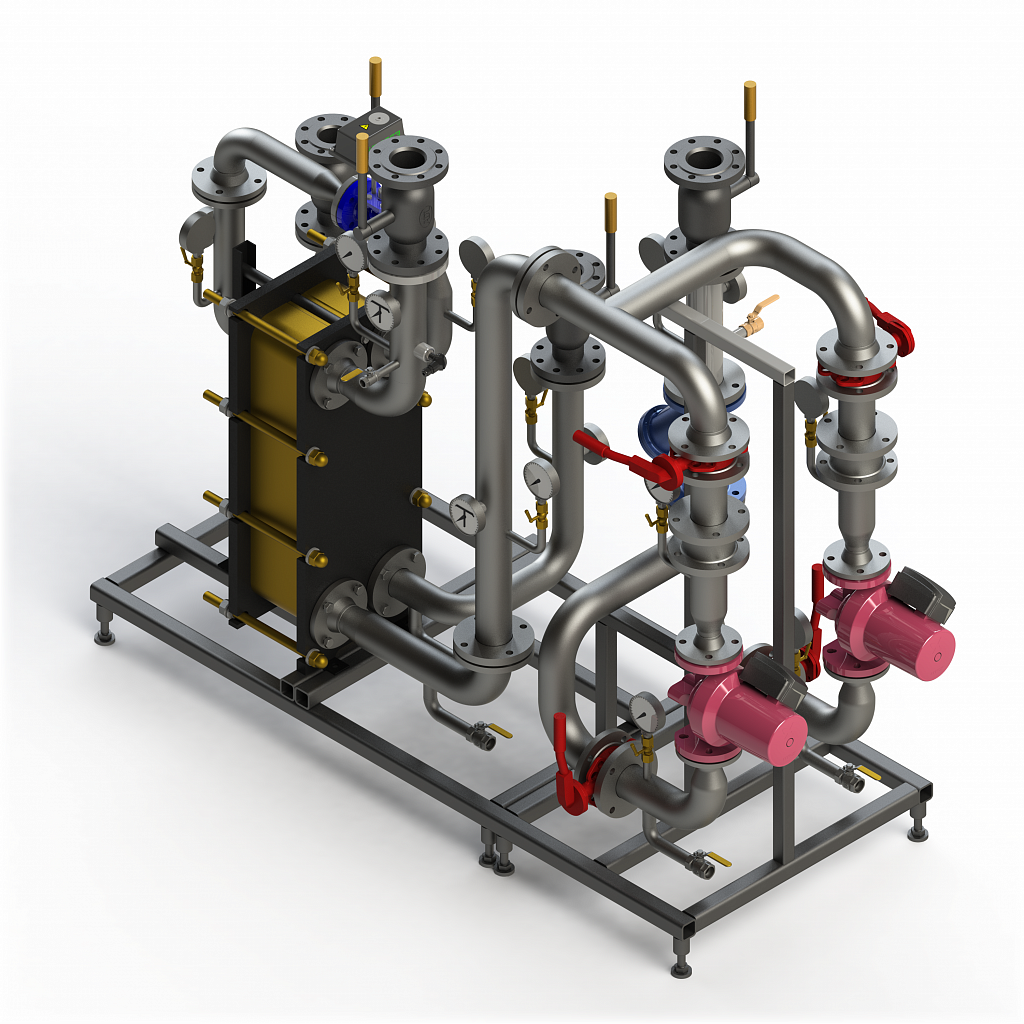 Модуль «Отопление-вентиляция с независимым присоединением» Модуль «Отопление-вентиляция с независимым присоединением»